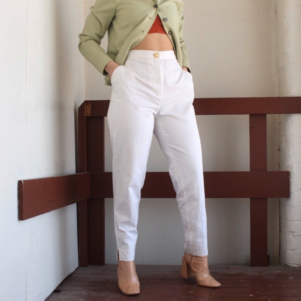 Vintage Salvatore Ferragamo Straight Leg Trousers